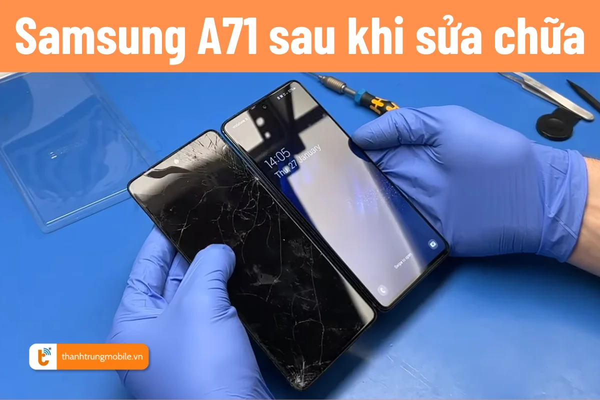 lỗi màn hình samsung a71