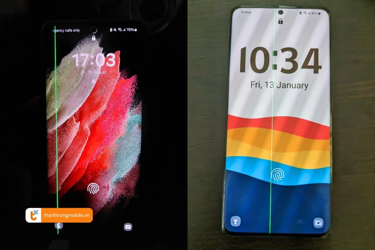 lỗi sọc màn hình samsung s21 ultra