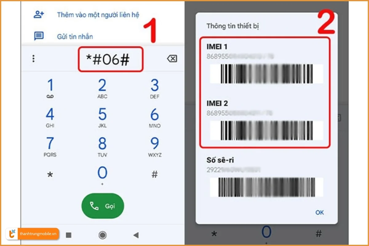 Mã check IMEI điện thoại Samsung