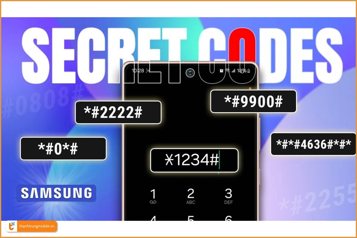 Mã test Samsung (Secret Codes) 