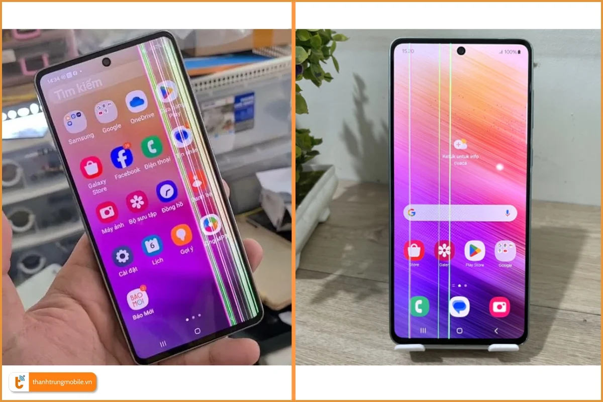 Màn hình Samsung A73 bị sọc