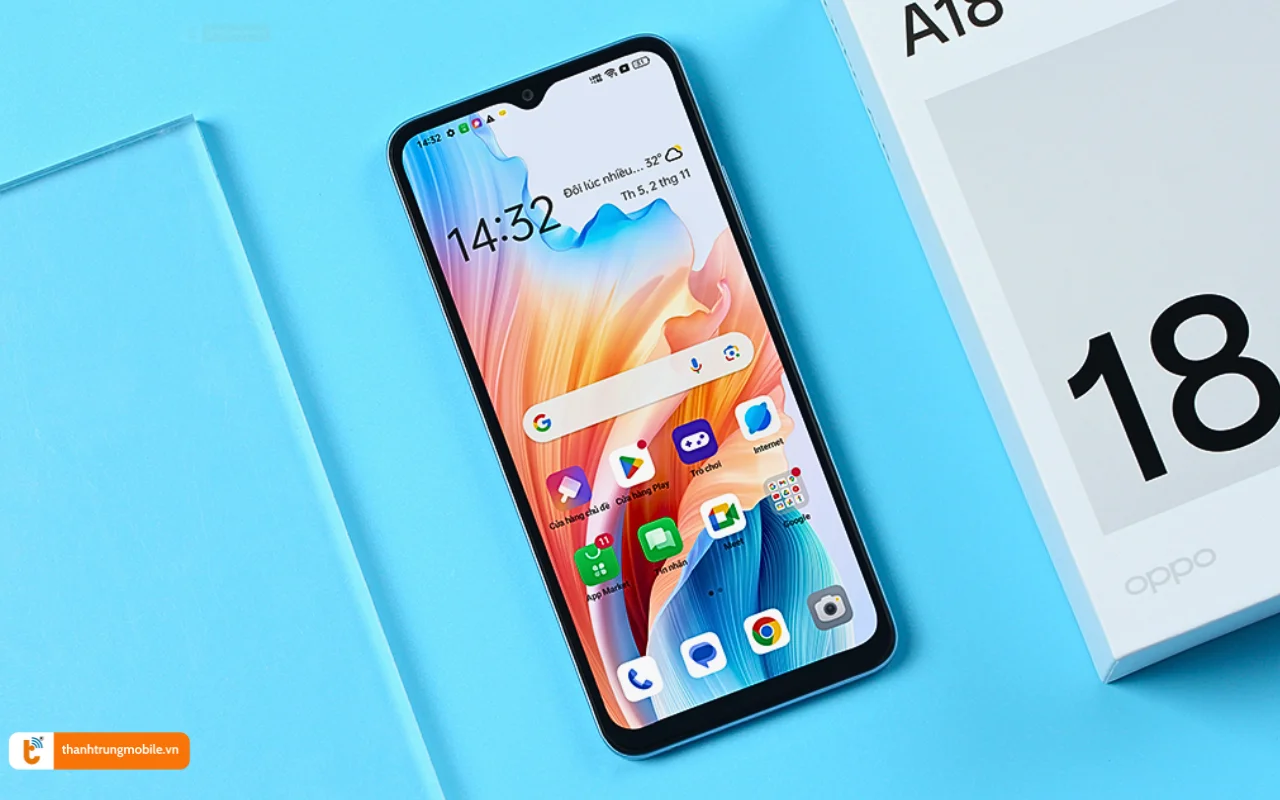 Mở mạng Oppo A18