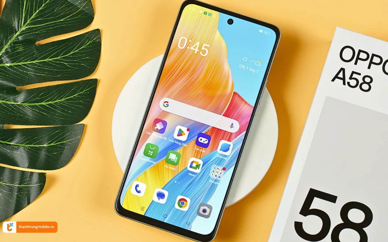 Mở mạng Oppo A58