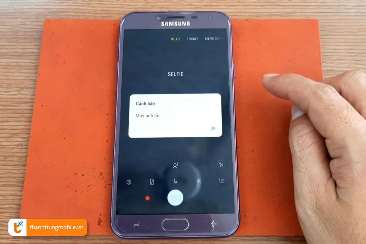 Nguyên nhân khiến camera Samsung không thể chụp ảnh