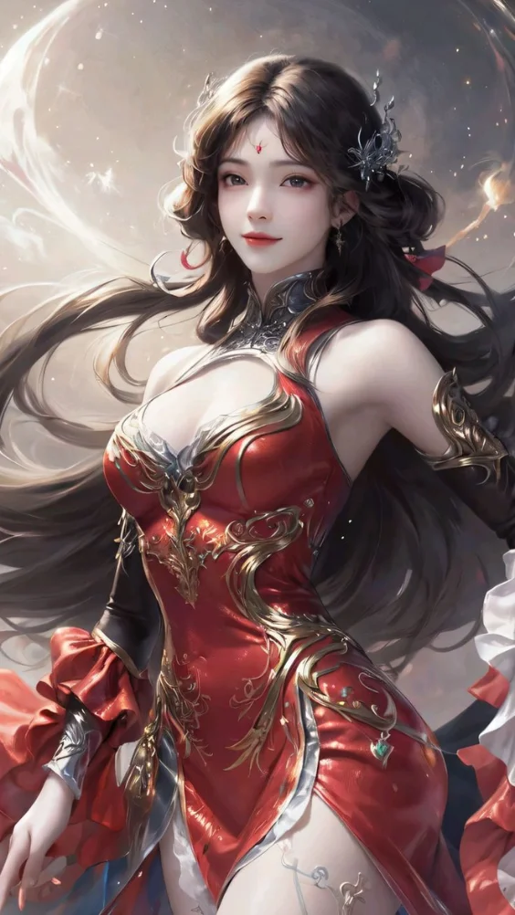 Nữ kiếm sĩ huyền thoại trong chiến y đỏ
