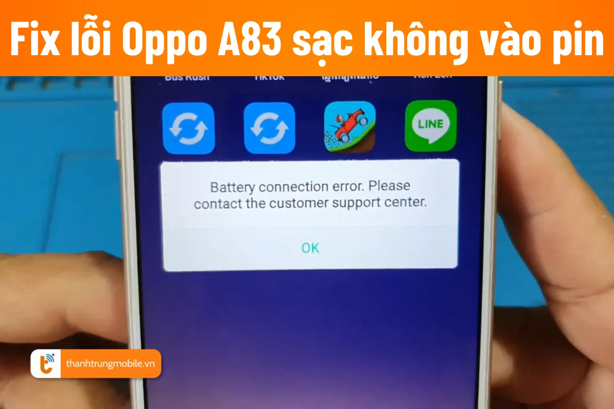 Oppo A83 sạc không vào pin