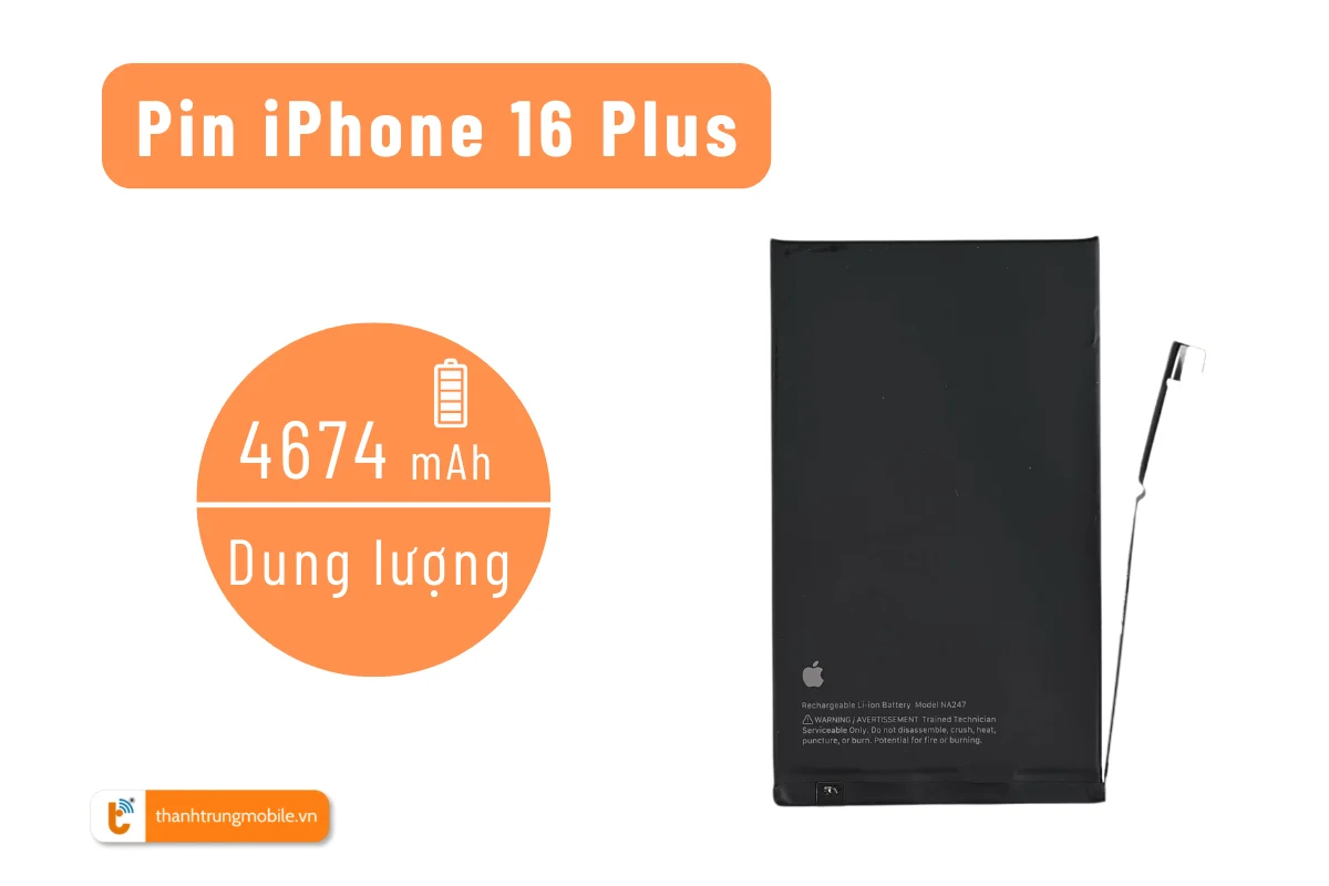 pin iPhone 16 Plus