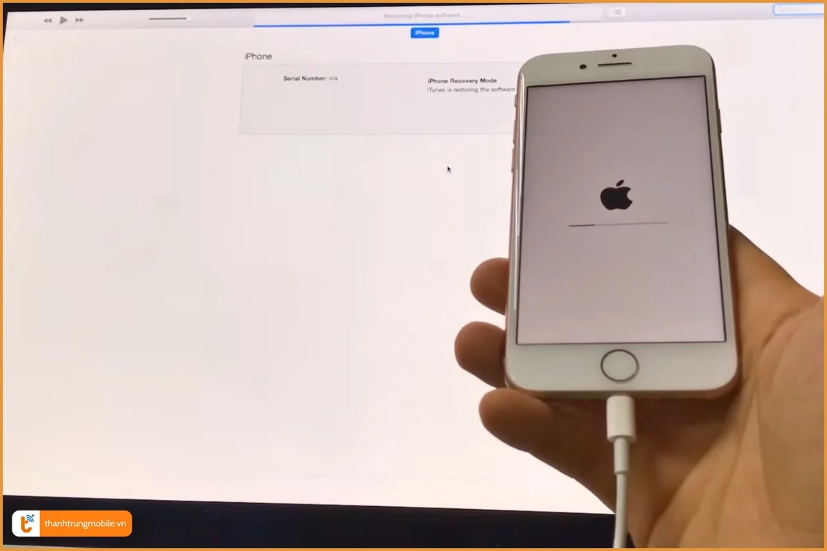 Quy trình chạy lại phần mềm iPhone 8 Plus