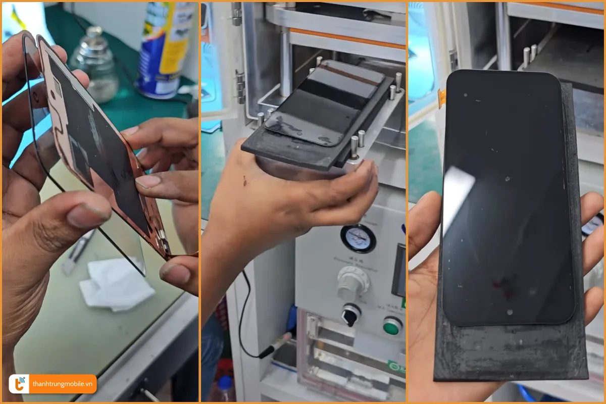 Quy trình ép kính Google Pixel 9 Pro XL