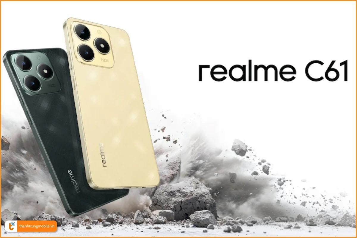 Realme C61 – Màn hình 90Hz, thiết kế bền bỉ