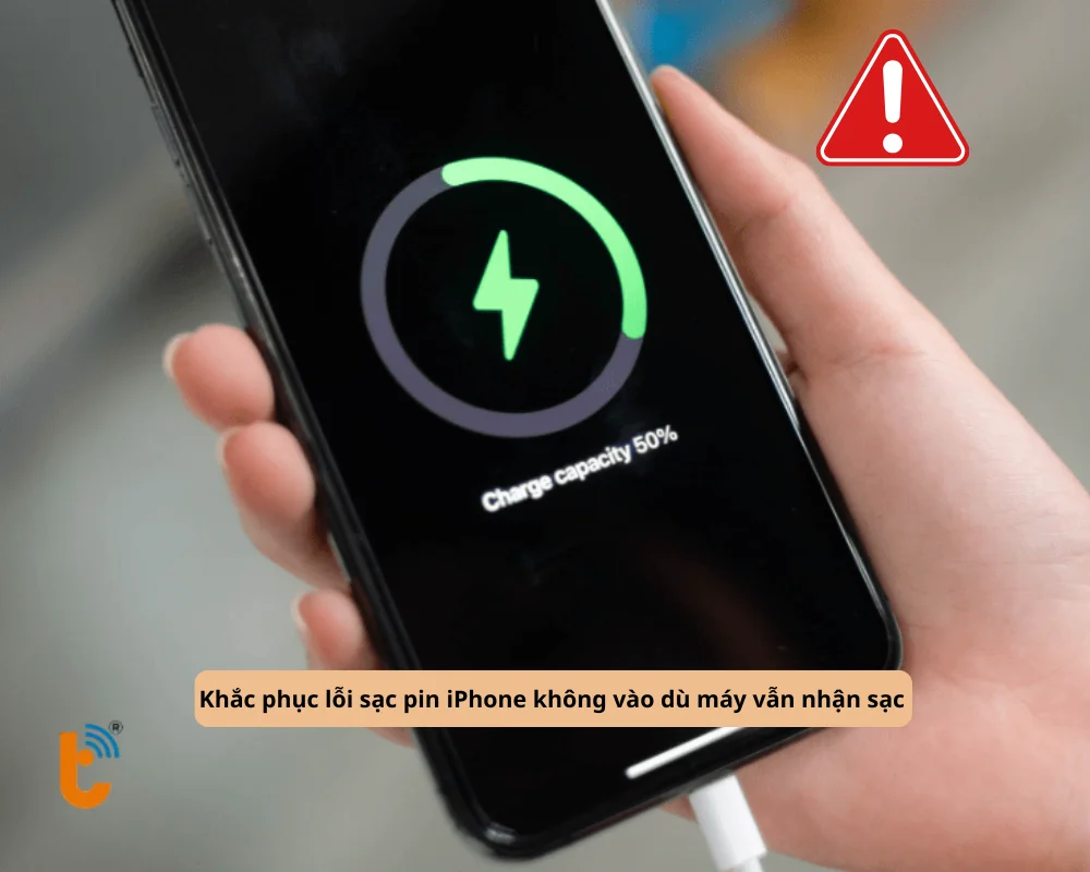 Khắc phục lỗi sạc pin iPhone không vào dù máy vẫn nhận sạc