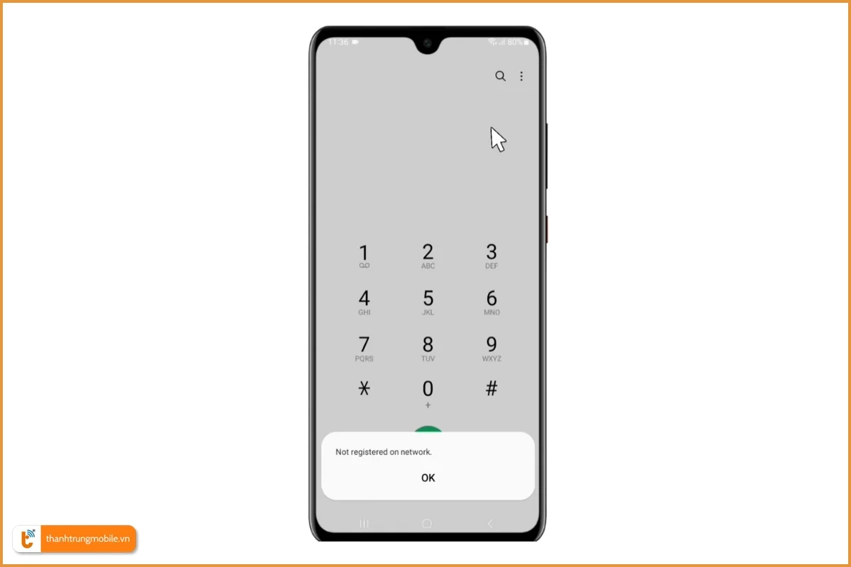 Samsung lỗi Không được đăng ký vào mạng
