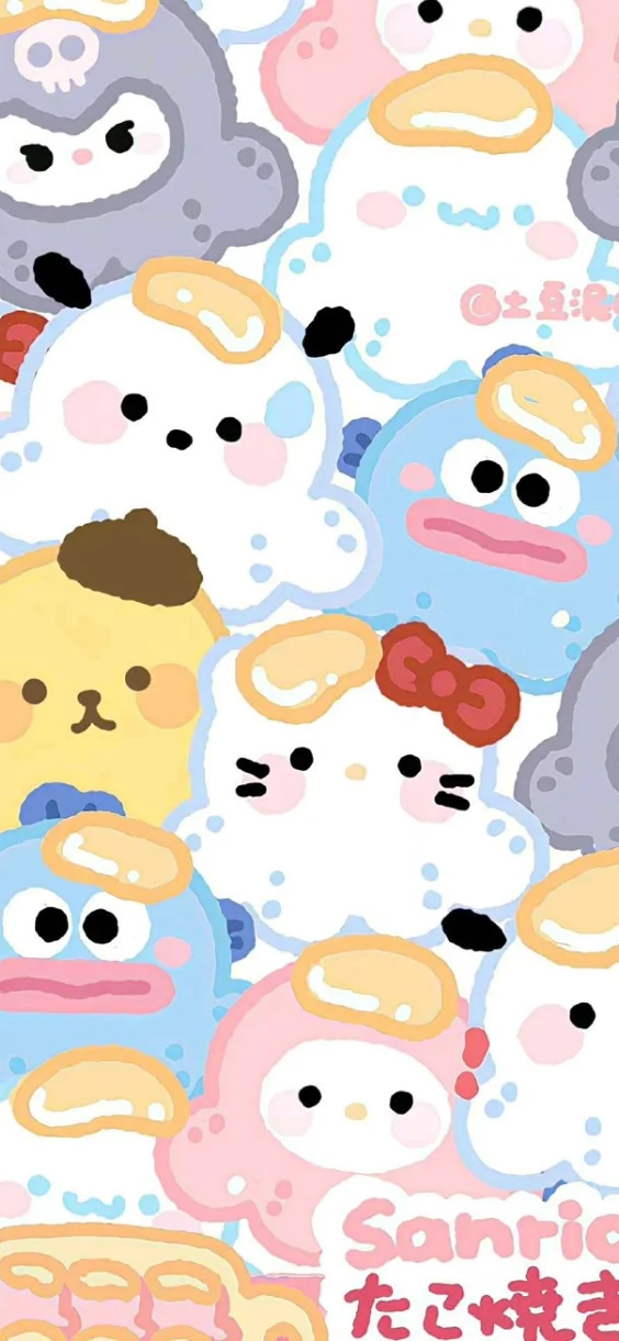 Hình nền Sanrio Takoyaki cute
