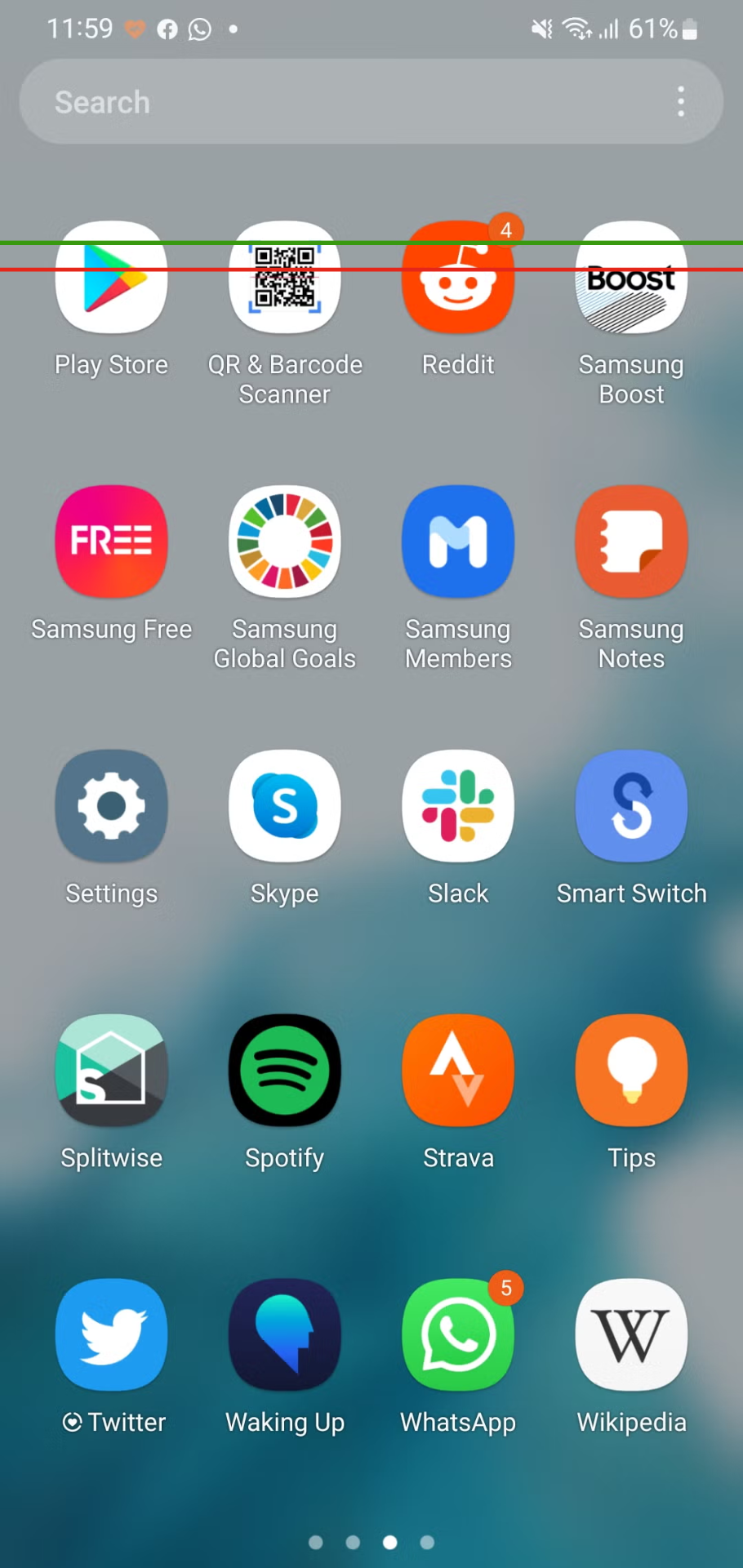 sọc màn hình samsung 3