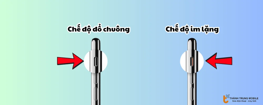 Sử dụng nút gạt vật lý trên iPhone