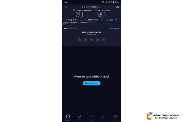 Sử dụng Speedtest 