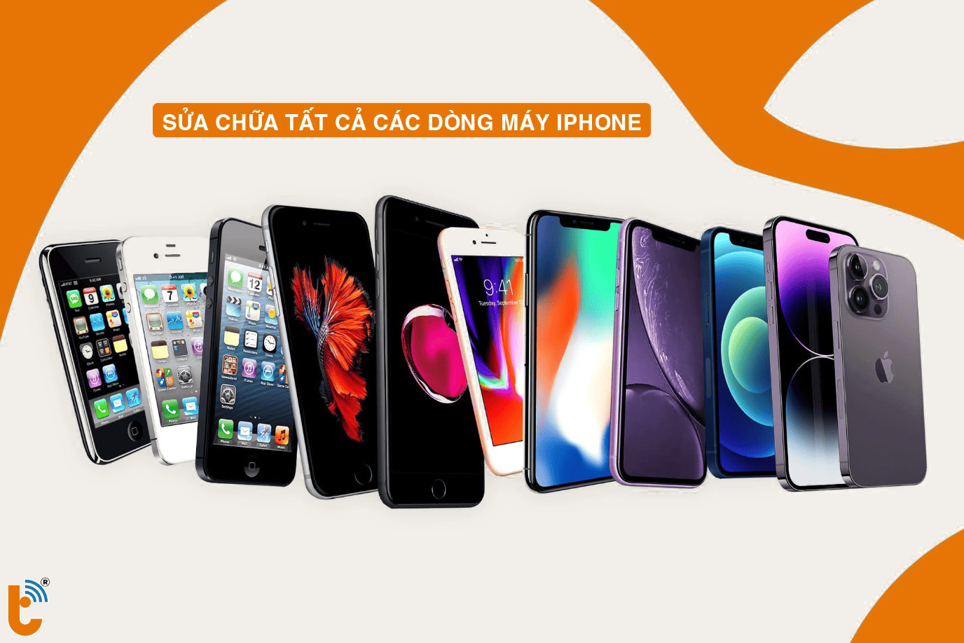 Sửa điện thoại iPhone  tất cả các đời máy