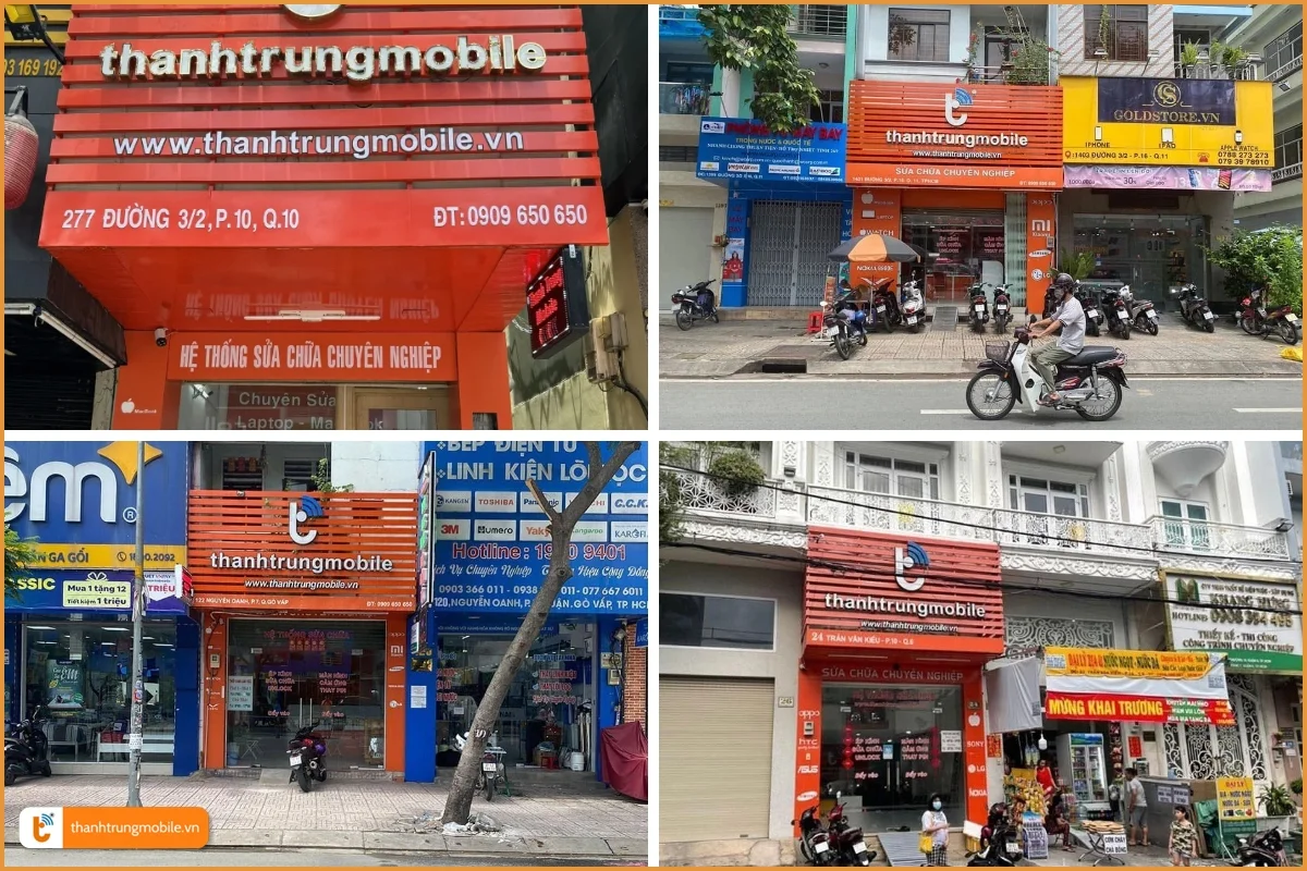 Thành Trung Mobile với các chi nhánh sửa chữa tại TPHCM-1