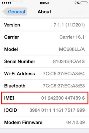 sửa iphone 7 mất imei