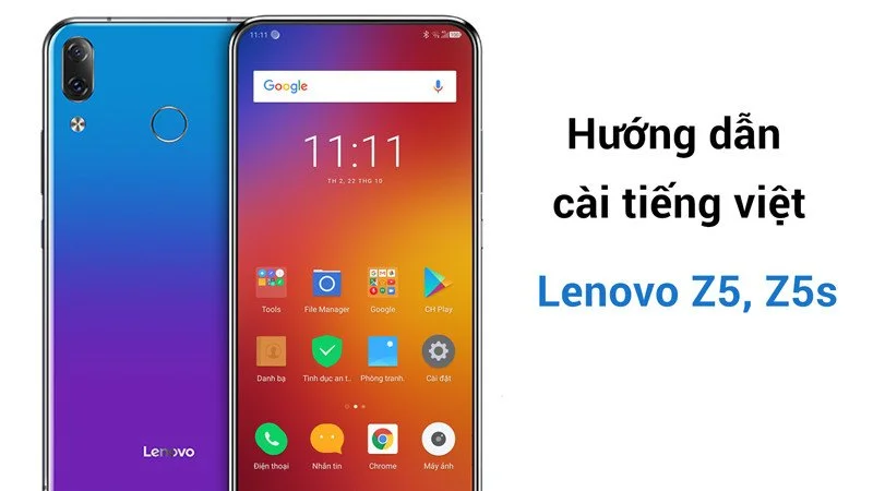 Cài tiếng Việt cho Lenovo Z5 chỉ với 3 bước đơn giản