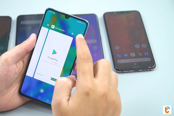 chia đôi màn hình chính Android 9 Huawei - bước 2