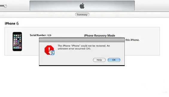 Hướng dẫn chi tiết cách sửa lỗi 14 khi restore iPhone
