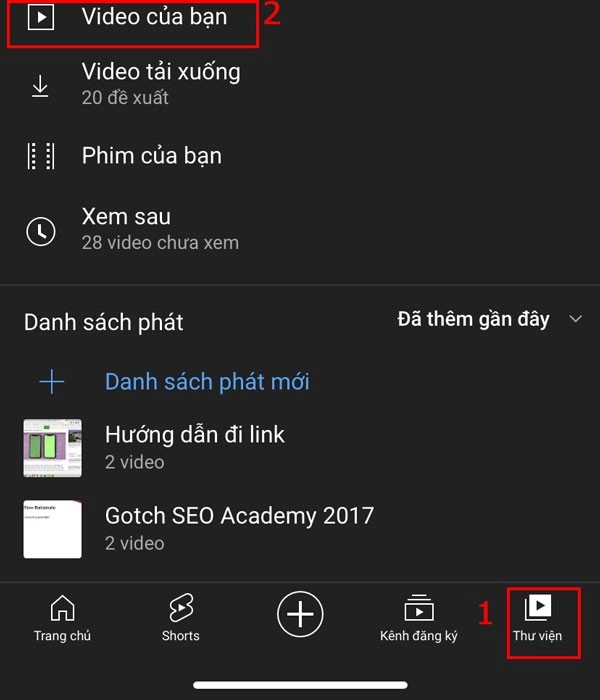 tải video lên youtube bằng điện thoại 9