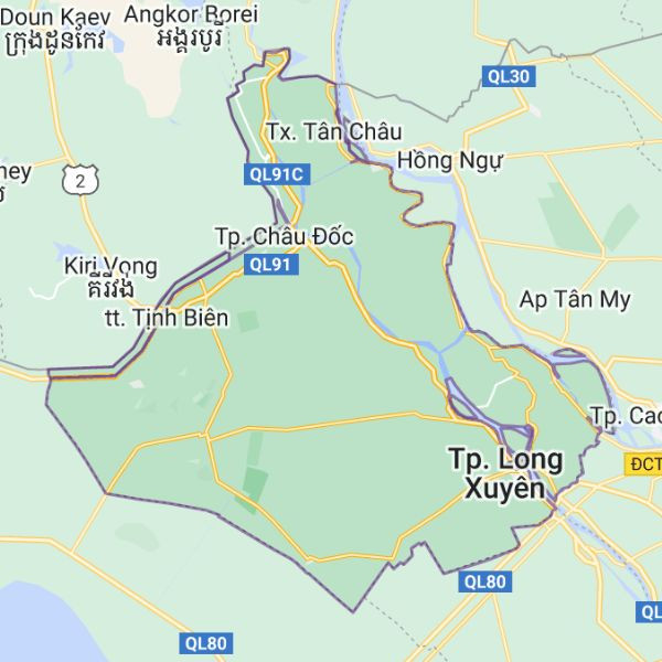 67 là tỉnh nào? Bản đồ tỉnh An Giang