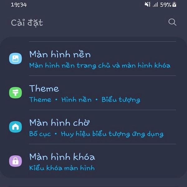 Bước 1 - chọn màn hình khóa