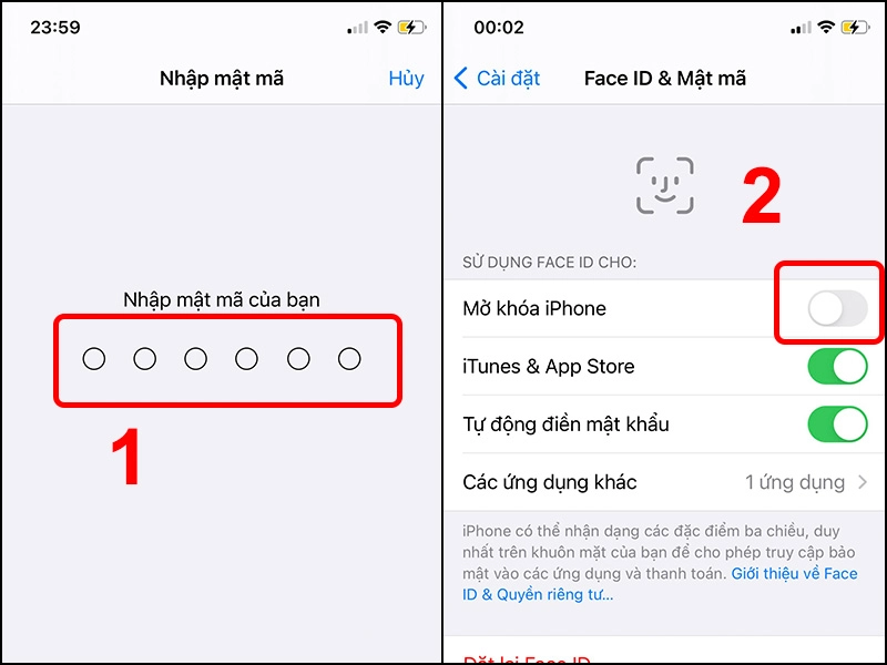 Bước 2: Mở khóa iPhone