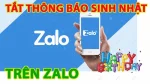 Khám phá 2 cách tắt thông báo sinh nhật trên Zalo dễ nhất