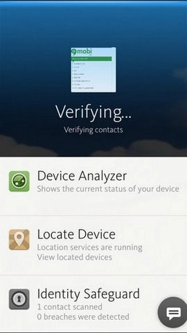 Quá trình diệt virus iPhone bằng Avira đang diễn ra