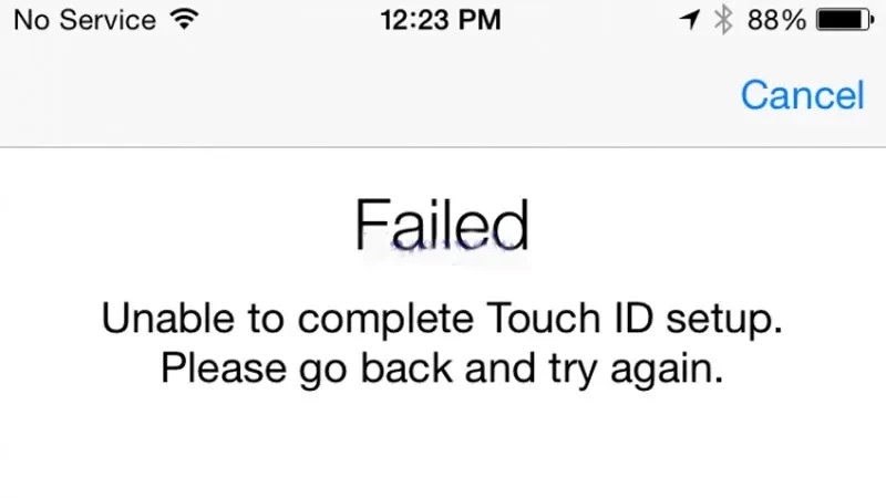 Khắc phục lỗi không thể kích hoạt Touch ID trên iPhone 6