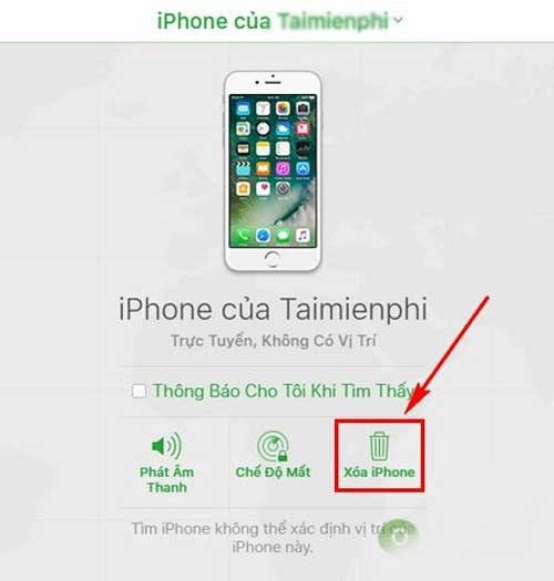 Lập tức Tìm iPhone sẽ định vị thiết bị của bạn