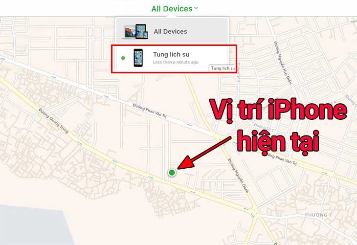 Vị trí iPhone của bạn
