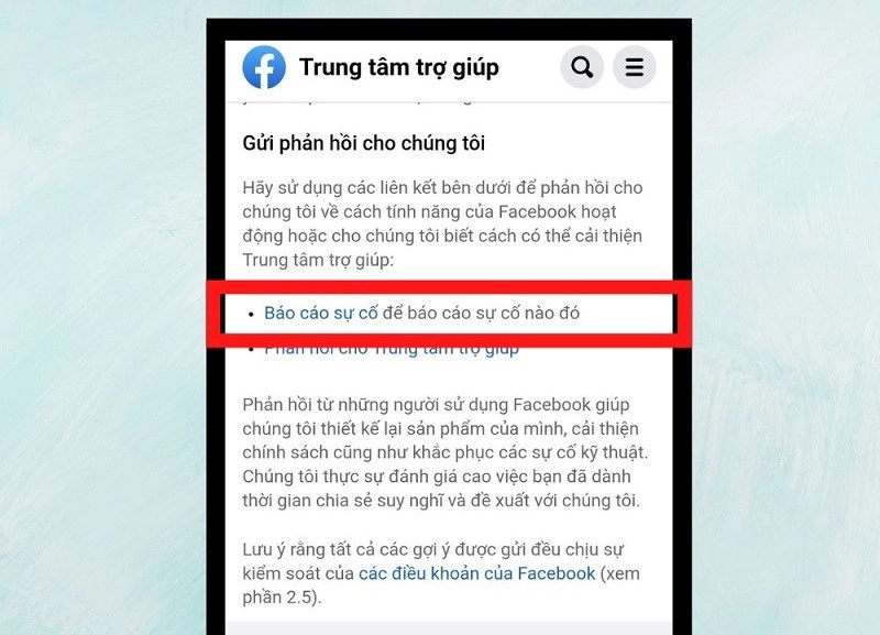 Bước 4 của mở khóa fb bị khóa tạm