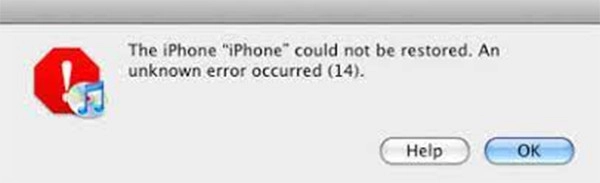 Biểu hiện cho thấy iPhone lỗi 14 khi restore