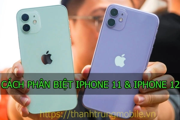 Phân biệt giữa iPhone 11 và 12