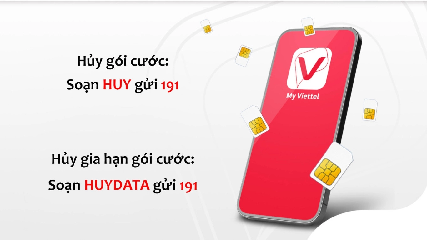 Huỷ 4G Viettel