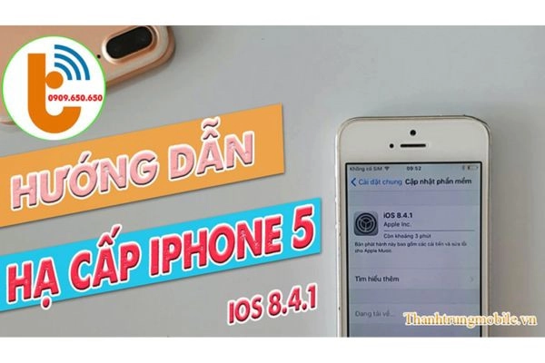 hạ cấp iphone 5