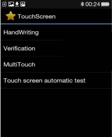Chọn tiếp Touch Screen