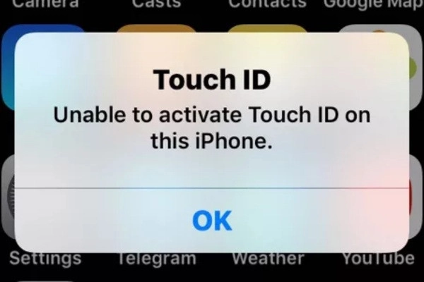 lỗi touch id