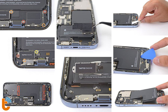 Các bước tháo pin iPhone 13 Pro