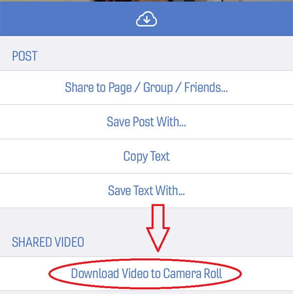 tải video facebook về iphone 4