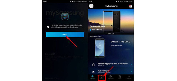 check bảo hành điện thoại Samsung 6