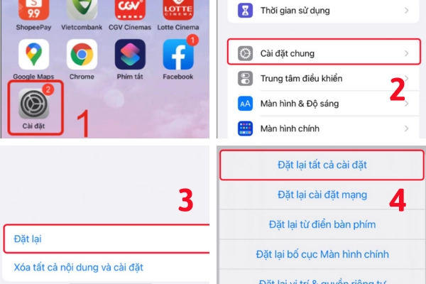 Cách khôi phục cài đặt gốc iphone 