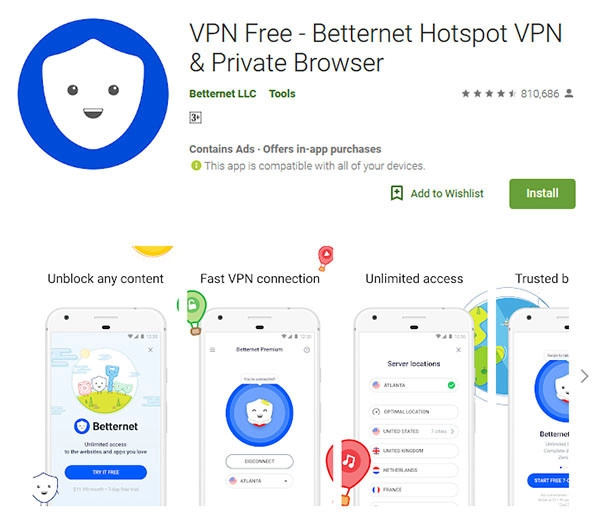 phần mềm vpn tốt nhất cho android