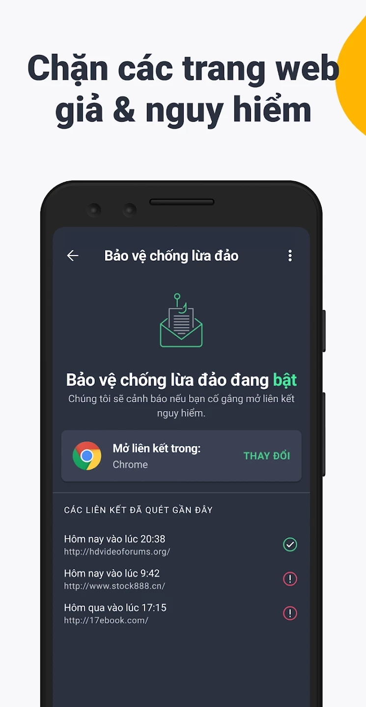 Bảo vệ chống lừa đảo 