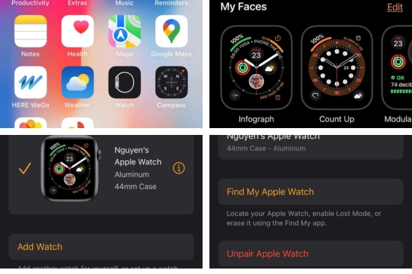 apple watch dính icloud 4