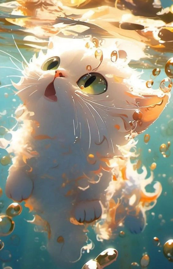 Hình nền mèo 3D, cute, dễ thương đẹp nhất